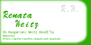 renata weitz business card